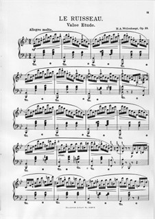 Le Ruisseau. Valse Etude, Op.25: Le Ruisseau. Valse Etude by Hermann Adolf Wollenhaupt