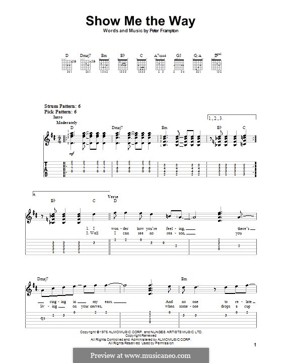 Show Me the Way: Para guitarra (versão facil) by Peter Frampton