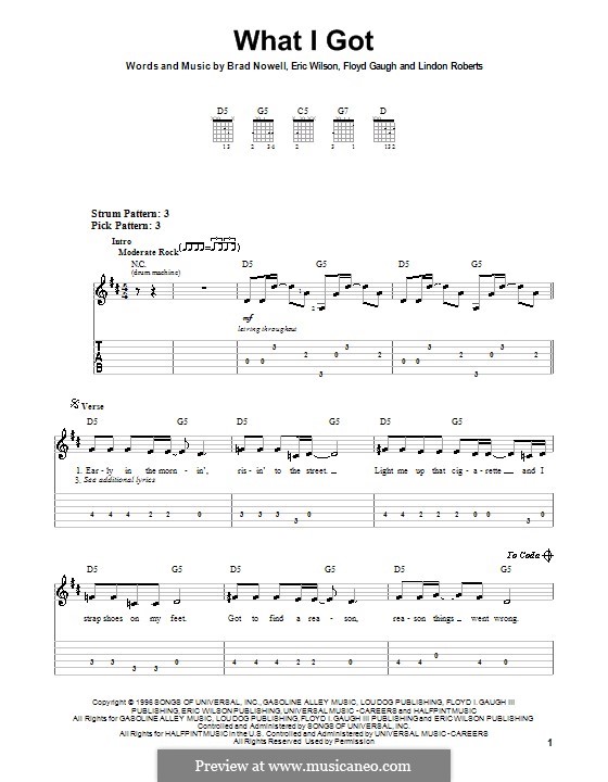 What I Got (Sublime): Para guitarra (versão facil) by Brad Nowell, Eric Wilson, Floyd Gaugh, Lindon Roberts