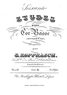 Soixante etudes pour cor-basse, Op.6: Livre II by Georg Kopprasch