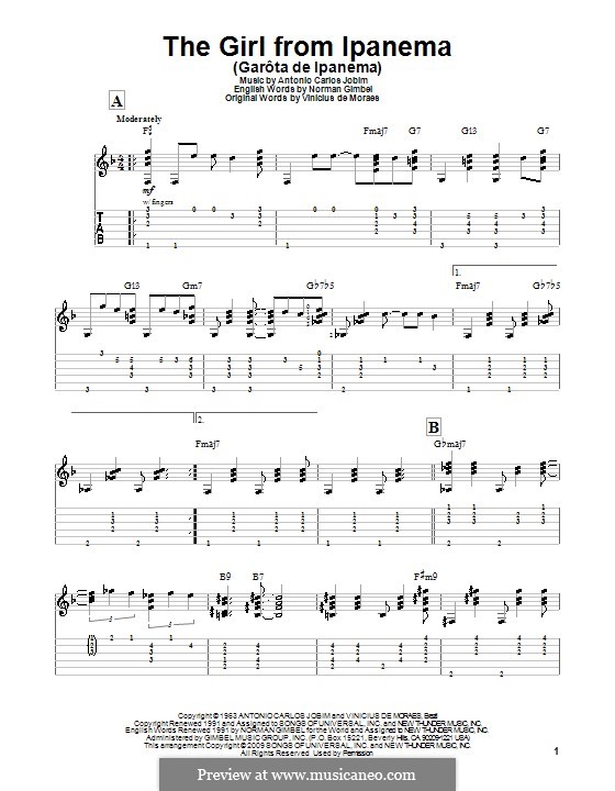 Guitar version: para um único musico (Editado por H. Bulow) by Antonio Carlos Jobim