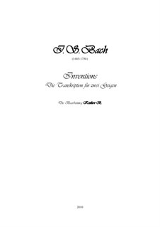 Complete set, BWV 772-786: Arrangement for two violins by Johann Sebastian Bach