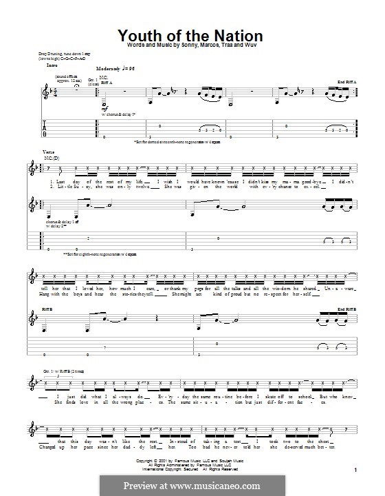 Youth of the Nation (P.O.D.) por Sonny Sandoval, Traa Daniels, Wuv