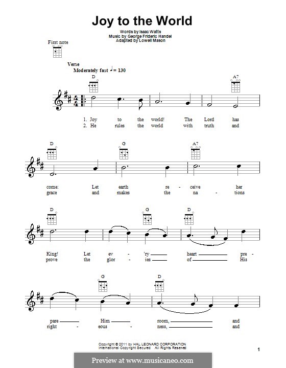 Instrumental version: para ukulele by Georg Friedrich Händel