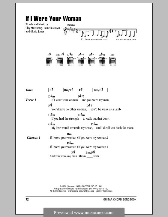 If I Were Your Woman (Gladys Knight and The Pips): Letras e Acordes by Clay McMurray, Gloria Jones, Pamela Sawyer