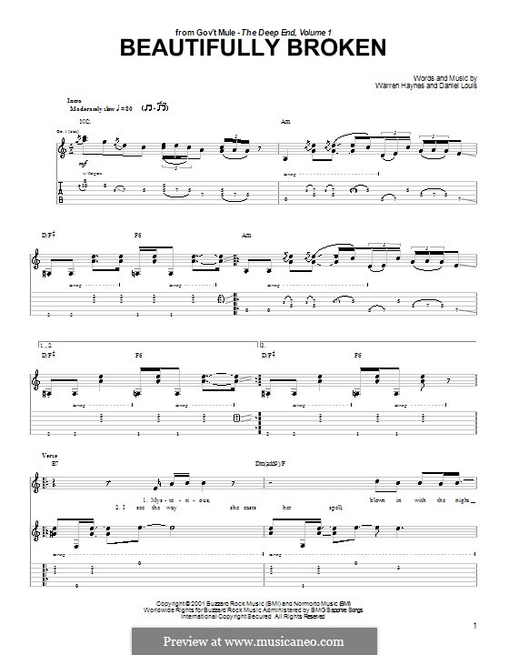 Beautifully Broken: Para guitarra com guia by Daniel Louis