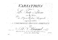 Variations on Theme from 'The Two Little Savoyards' by Dalayrac, Op.15: Variations on Theme from 'The Two Little Savoyards' by Dalayrac by Johann Nepomuk Hummel