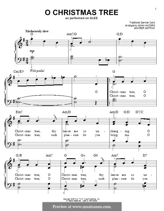 O Christmas Tree (Glee Cast) por A. Anders, P. Åström em músicaNeo
