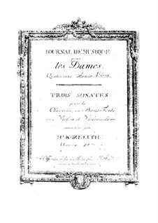 Three Sonatas for Harpsichord (or Piano), Violin and Cello, Op.28: Three Sonatas for Harpsichord (or Piano), Violin and Cello by Leopold Kozeluch