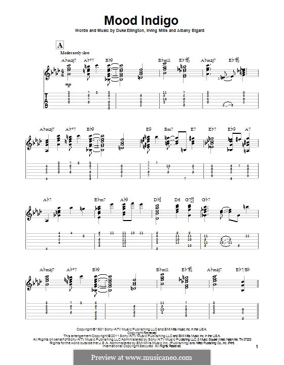 Mood Indigo: Para guitarra com guia by Irving Mills, Albany Bigard, Duke Ellington