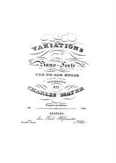 Trois Etudes, Op.40: Variations on a Russian Aria No.1 by Charles Mayer
