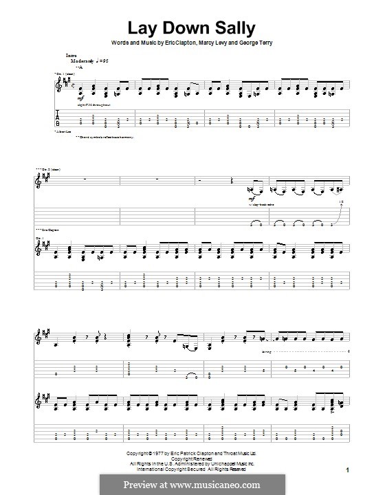 Lay Down Sally: Para guitarra com guia by George Terry, Marcy Levy