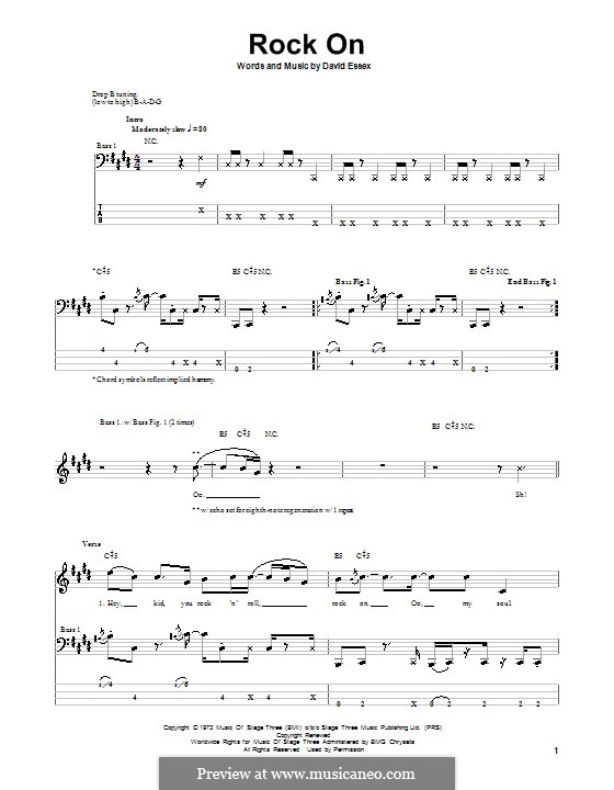 Rock On: para baixo com guia by David Essex