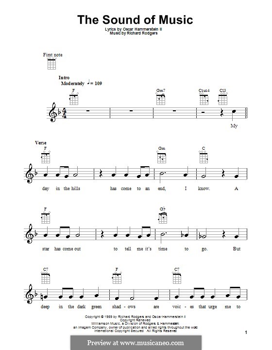 The Sound of Music: para ukulele by Richard Rodgers