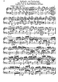 Variations in E Flat Major, Op.82: Para Piano by Felix Mendelssohn-Bartholdy