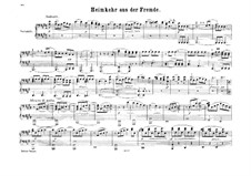 Die Heimkehr aus der Fremde (Son and Stranger), Op.89: Fragment, for piano four hands by Felix Mendelssohn-Bartholdy