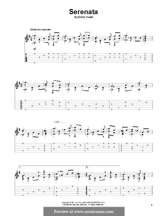 Serenade (Serenata rimpianto) por E. Toselli download grátis no músicaNeo