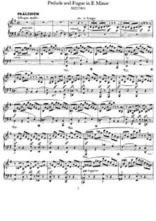 Prelude and Fugue in E Minor, WoO 13: Para Piano by Felix Mendelssohn-Bartholdy