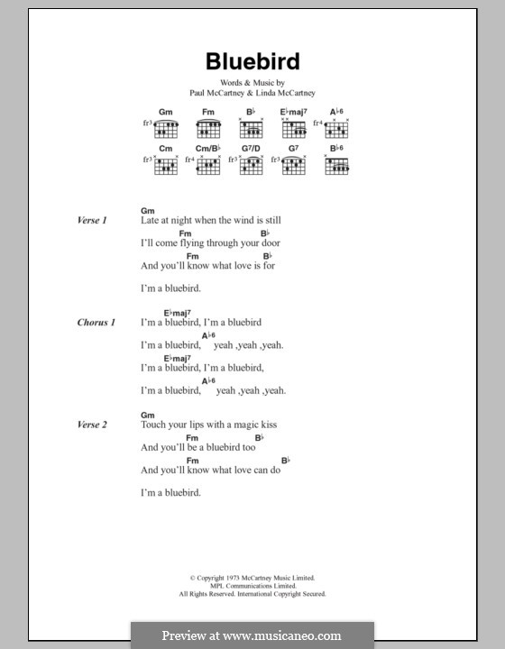 Bluebird: Letras e Acordes by Linda McCartney, Paul McCartney