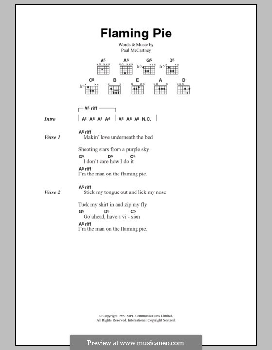 Flaming Pie: Letras e Acordes by Paul McCartney