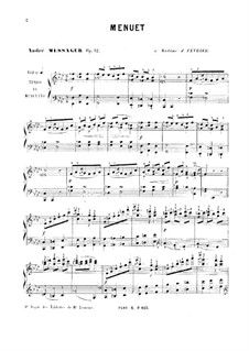 Minuet for Piano, Op.12: Minuet for Piano by Andre Messager