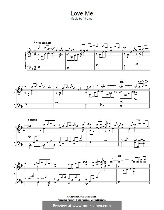 Love Me: Para Piano by Yiruma