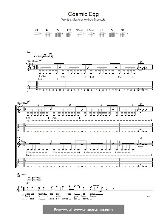 Cosmic Egg (Wolfmother): Para guitarra com guia by Andrew Stockdale