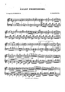 Galop Prestissimo, Op.152: Galop Prestissimo by Émile Waldteufel