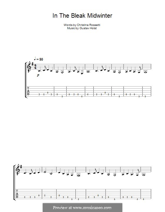Instrumental version: For guitar (Acoustic) by Gustav Holst