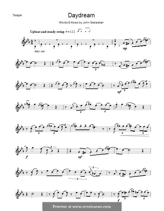 Daydream (The Lovin' Spoonful): para trompeta by John B. Sebastian