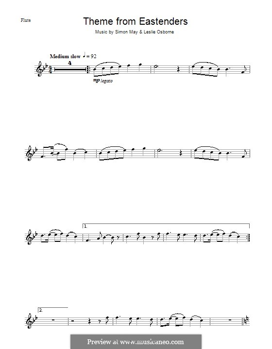 Theme from EastEnders: para flauta by Leslie Osborne, Simon May