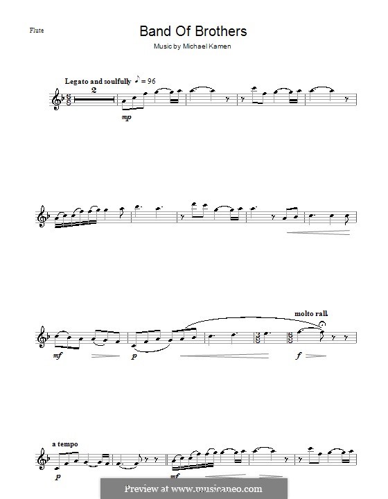 Band of Brothers: para flauta by Michael Kamen