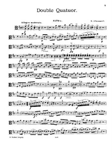 Double Quartet in D Major: viola parte I by Nikolay Afanasyev