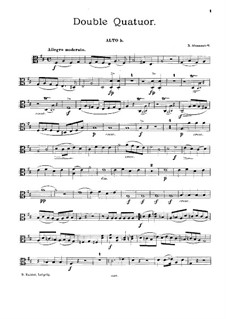 Double Quartet in D Major: viola parte II by Nikolay Afanasyev