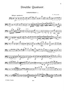 Double Quartet in D Major: violoncelo parte I by Nikolay Afanasyev