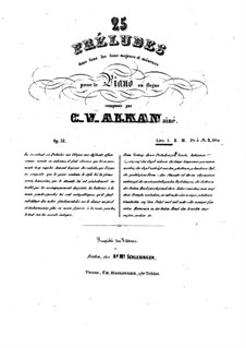Twenty-Five Preludes in All Major and Minor Keys for Piano or Organ, Op.31: Book I (No.1-9) by Charles-Valentin Alkan