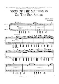 Twenty-Five Preludes in All Major and Minor Keys for Piano or Organ, Op.31: Prelude No.8 'La chanson de la folle au bord de la mer' by Charles-Valentin Alkan