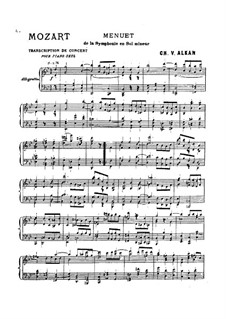 Movement III: arranjo para piano by Wolfgang Amadeus Mozart