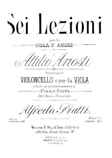 Sei Lezioni: Lezione No.6 in D Major by Attilio Ariosti