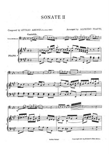 Sei Lezioni: Lezione No.2 in A Major by Attilio Ariosti