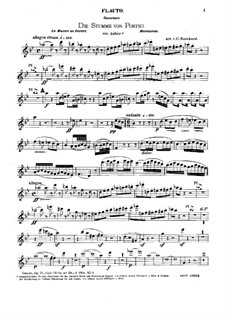 Overture: For flute, violin (cello ad libitum) and piano – flute part by Daniel Auber