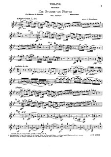 Overture: For flute, violin (cello ad libitum) and piano – violin part by Daniel Auber