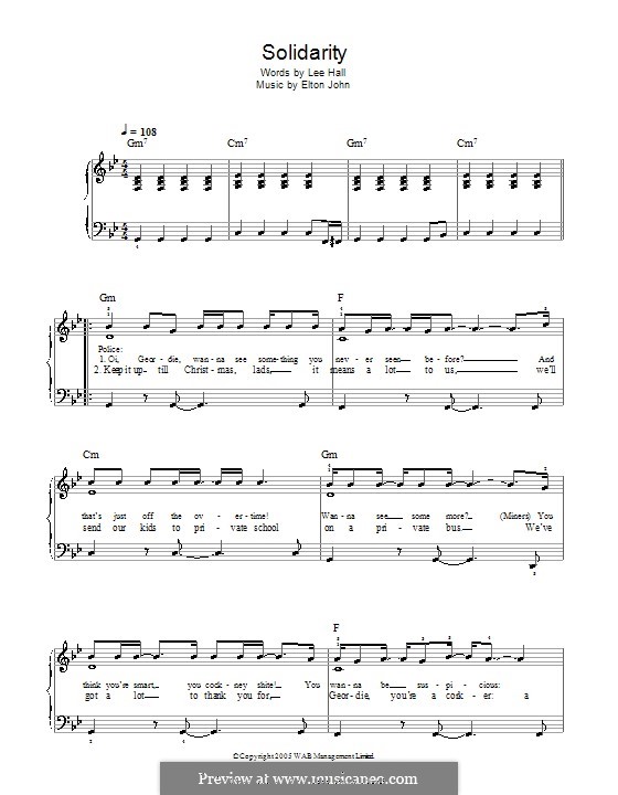 Solidarity: Facil para o piano by Elton John