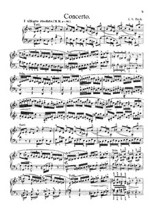 Concerto for Harpsichord and Strings No.1 in D Minor , BWV 1052: arranjo para piano by Johann Sebastian Bach