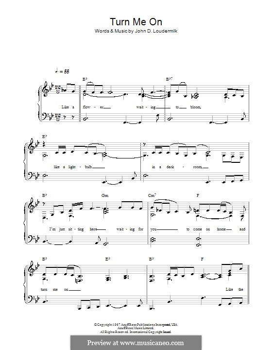 Turn Me On: Facil para o piano by John D. Loudermilk