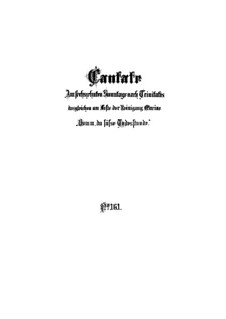 Komm, du süsse Todesstunde, BWV 161: Partitura completa by Johann Sebastian Bach