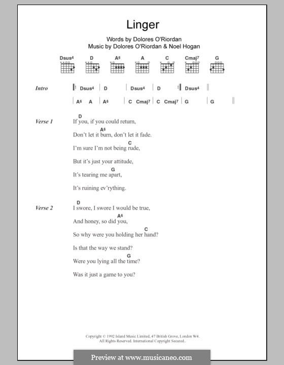 Linger (The Cranberries) por D. O'Riordan, N. Hogan em músicaNeo