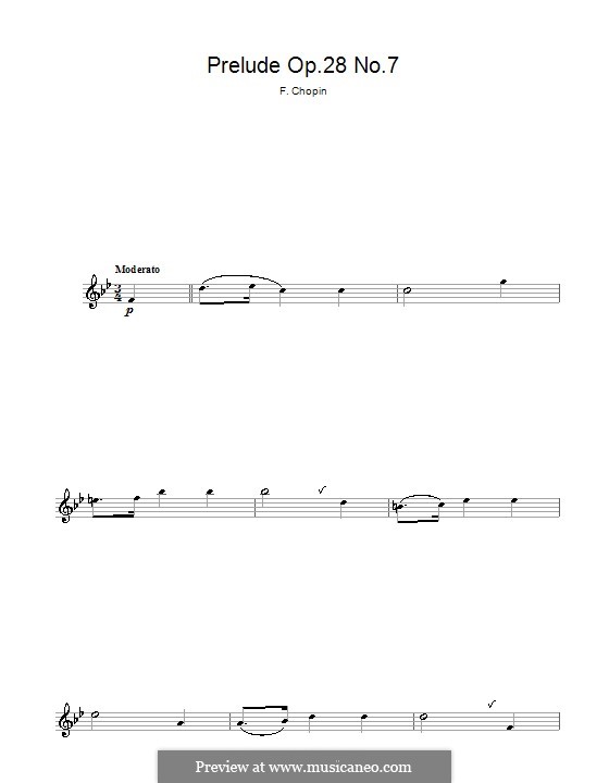 No.7 in A Major: para flauta by Frédéric Chopin