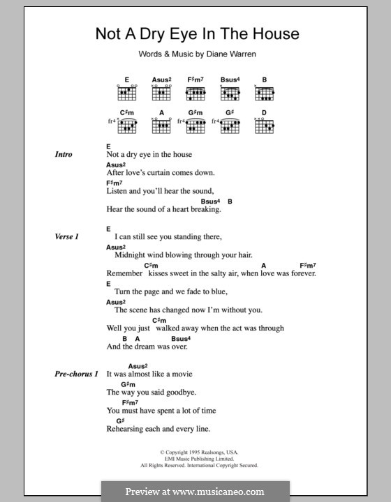 Not a Dry Eye in the House (Meat Loaf) por D. Warren em músicaNeo