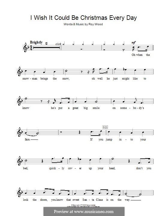 I Wish It Could Be Christmas Every Day (Wizzard): para gravar by Roy Wood